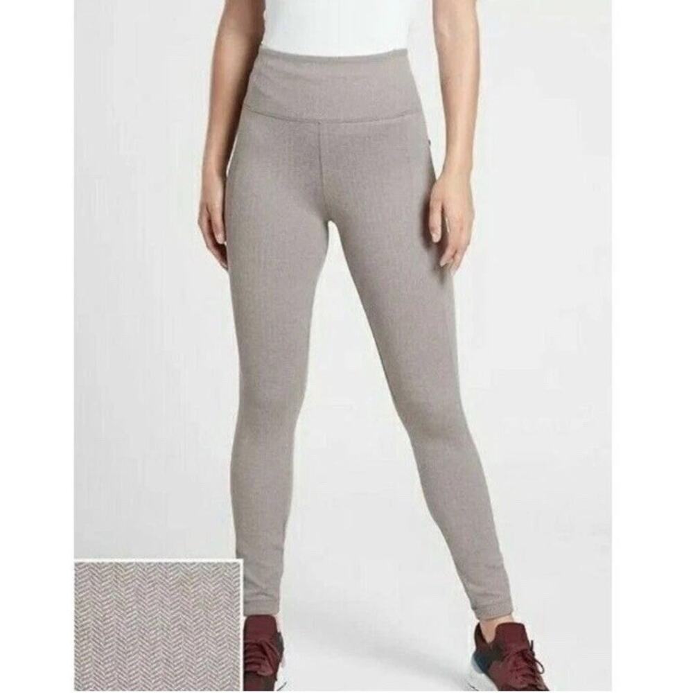 Athleta Delancey Herringbone Tight, Light Asphalt SIZE S